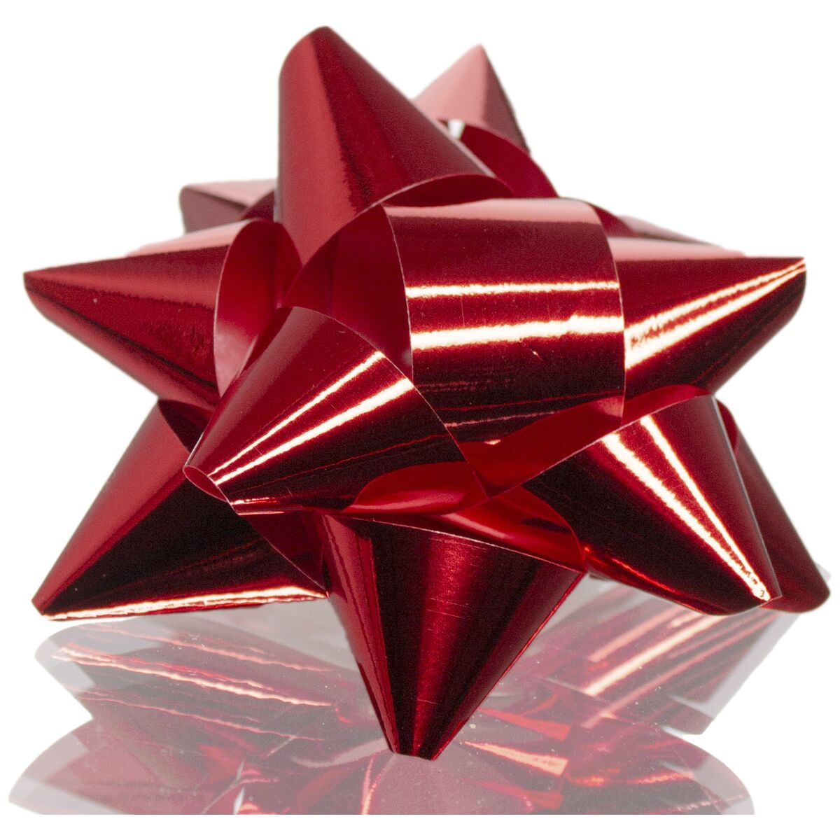 Presentrosett Metallic Röd